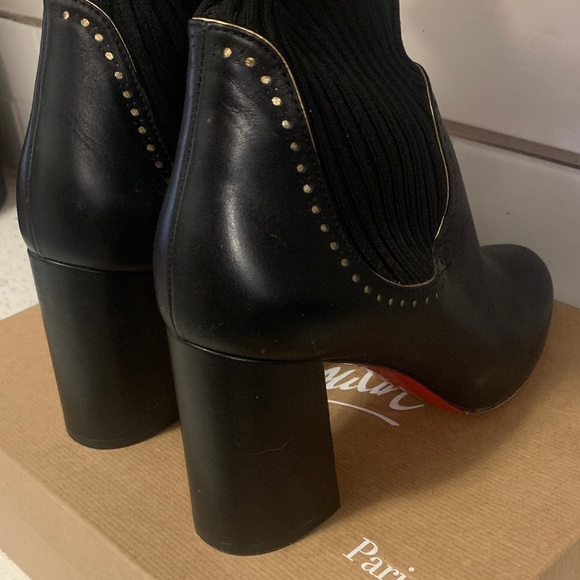 Christian Louboutin Sockies 85 leather ankle boots - Picture 6 of 10